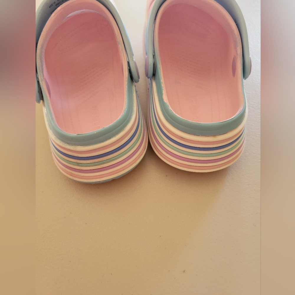 Nautica Kids Pastel Clog with Butterfly Accent. Little Girls 12 - Picture 9 of 14